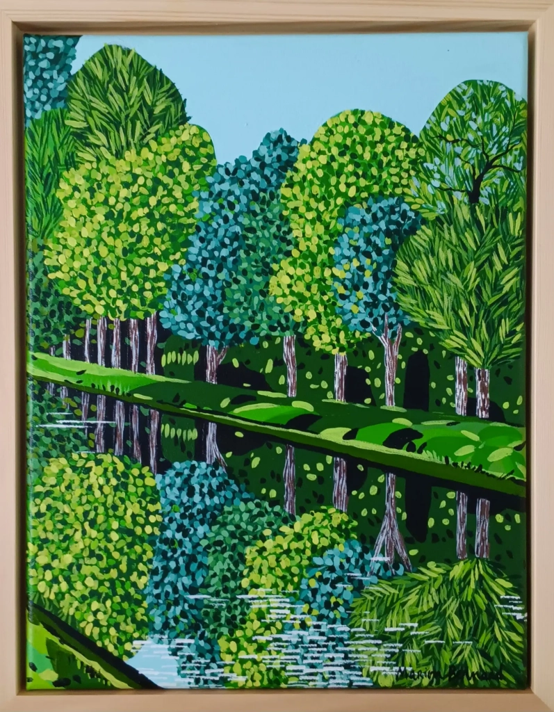 D'une rive à l'autre - acrylique sur toile - 30x40cm - 200€