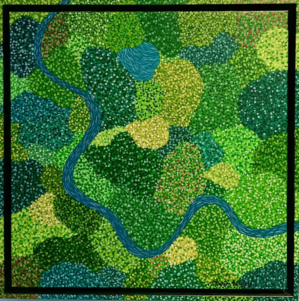 Luxuriance - acrylique sur toile - 50x50cm - 380€