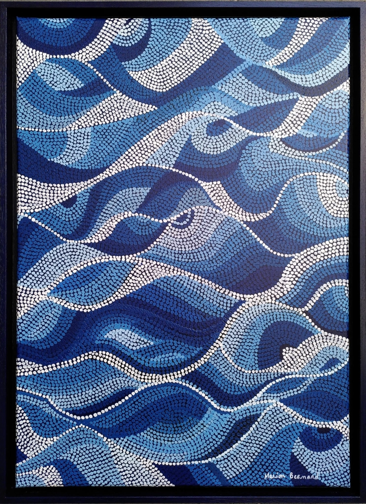 Azur - acrylique sur toile - 50x70 cm - 380 €